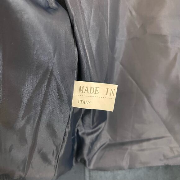 Superlative Fashion SF Italian Luxury Bomber Jacket Mens M Suede Zip Up Blue NWT - Picture 8 of 14